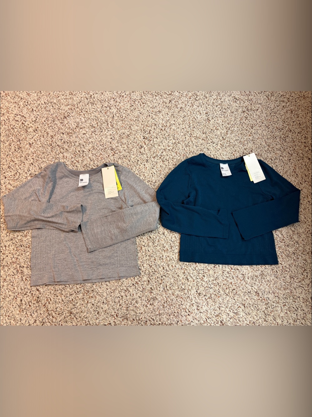 all in motion Kids Long Sleeve Tees in Gray and Teal